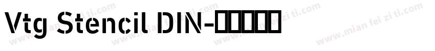 Vtg Stencil DIN字体转换